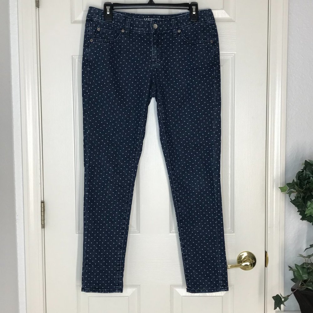 Merona Ankle Skinny Jeans Polka Dot | Size 6 - Picture 11 of 11